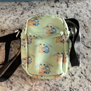 Super cute baby Yoda Crossbody buckle down